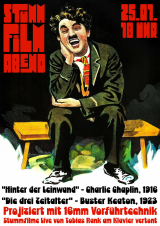 Filmplakat Stummfilmabend live vertont
