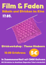 Filmplakat Strick-Workshop für ERFAHRENE mit Choo Knitwear