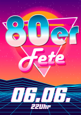 Filmplakat 80er Fete