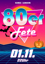 Filmplakat 80er Fete - November - 2 floors