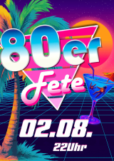 Filmplakat 80er Fete