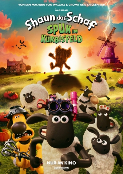 Filmplakat Shaun das Schaf-Spuk im Kürbisfeld 